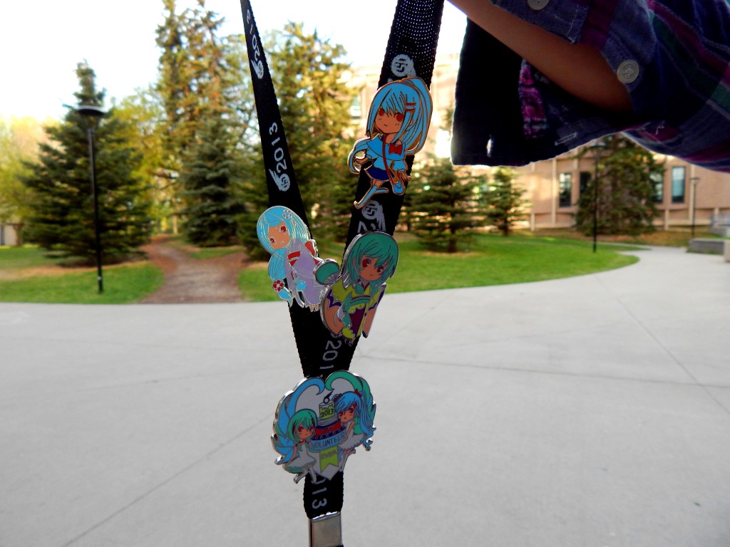 What do you do on a Saturday night Otafest volunteer shift? Take pictures of lanyards of people you know as they walk through the ICT building. :) (just kidding, I only took 2)