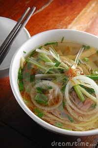 Here's an example of a Pho dish, I myself prefer the vermicelli noodles