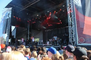 Awolnation preforming at X-Fest