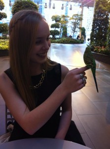 Alex and I met a little birdy named Bob during our interview! 