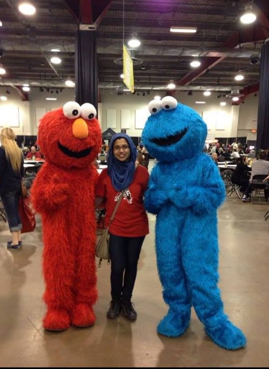 Among her other volunteering projects, Zahra actively volunteers at such projects, like Comic Con.