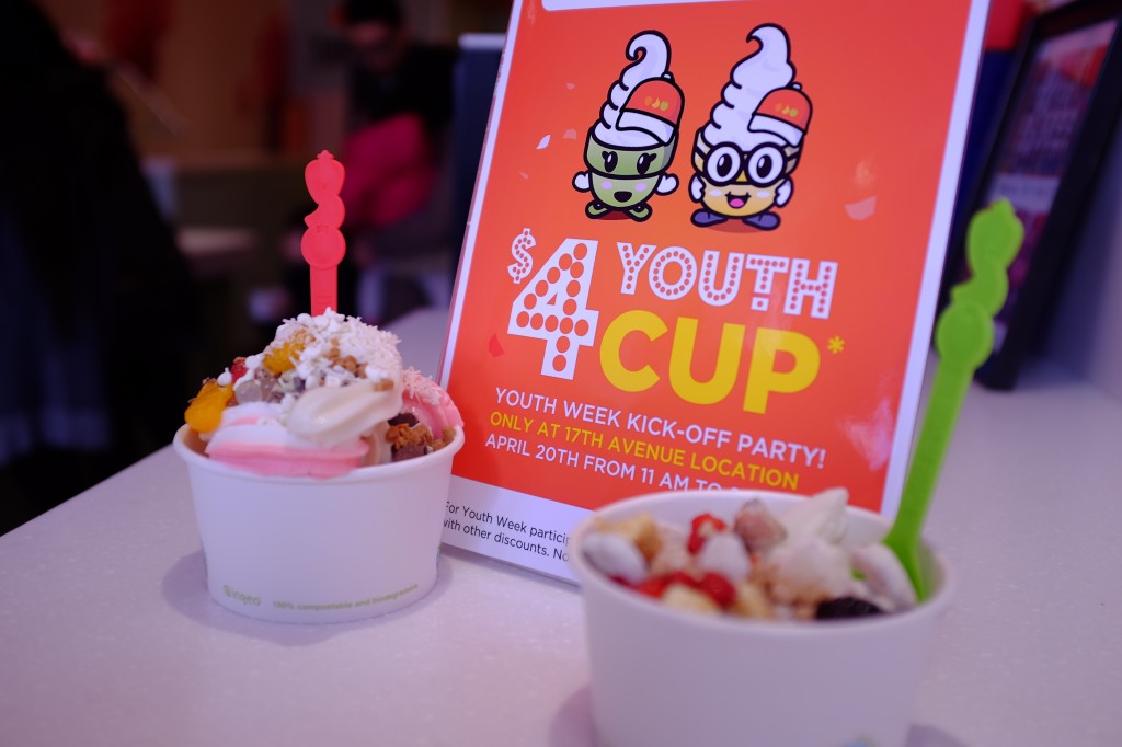 This past Sunday, Tutti Frutti helped celebrate Youth Week by offering $4 youth cups.